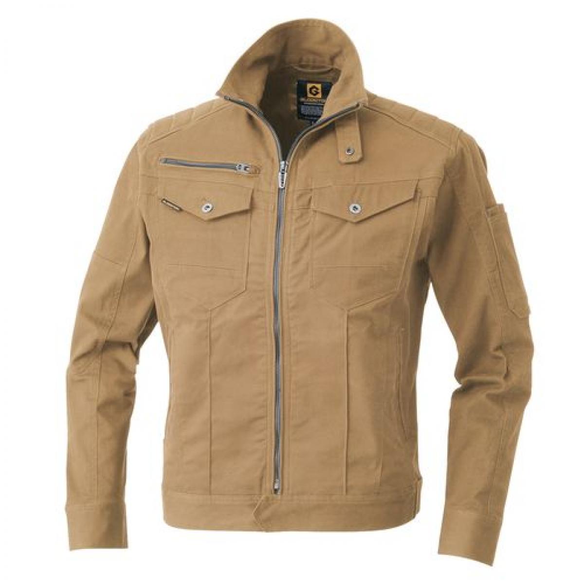 コーコス信岡 G-9100 ストレッチクロスジャケット M カーキ