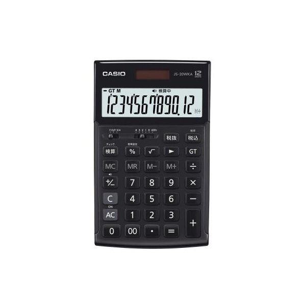 JS-20WKA-BK-N 電卓 ジャストサイズ