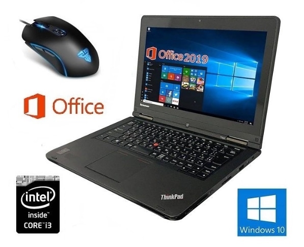 サポート付きLenovo YOGA14 Webカメラ Windows10 PC 新品SSD:512GB メモリ:4GB 360度回転 & 最新版ゲーミングマウス X9 usb有線