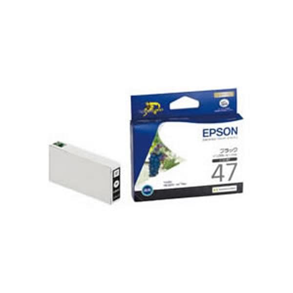 (業務用5セット)(純正品) EPSON エプソン インクカートリッジ/トナーカートリッジ (ICBK47 BK ブラック) ×5セット