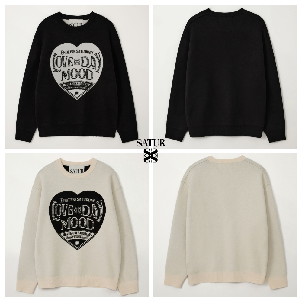 Saturday Retro Mood Pullover Knit