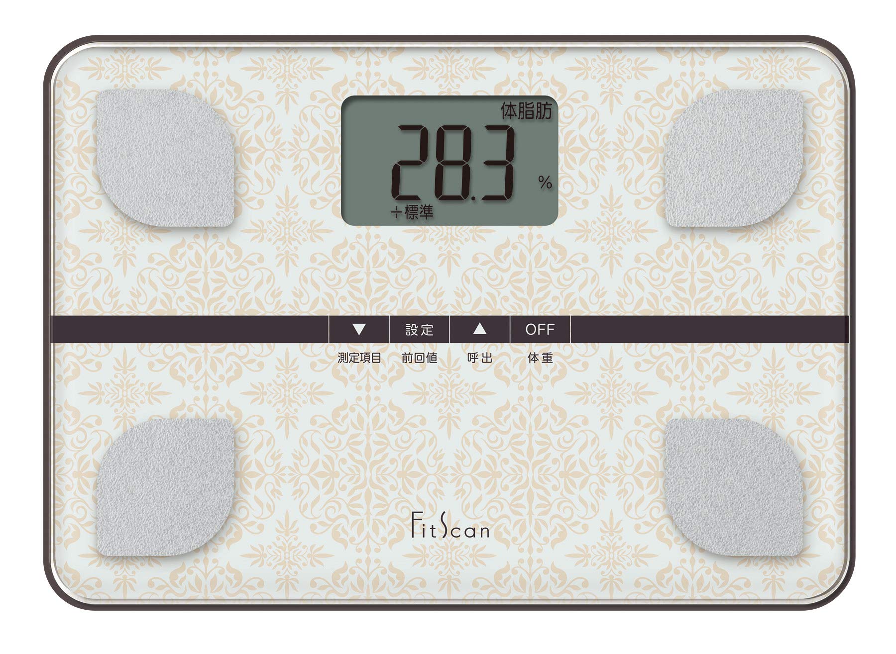 タニタ 体重計 体組成計 FS-103 WH 自動認識機能付き ホワイト W29.7xH2.5xD21cm