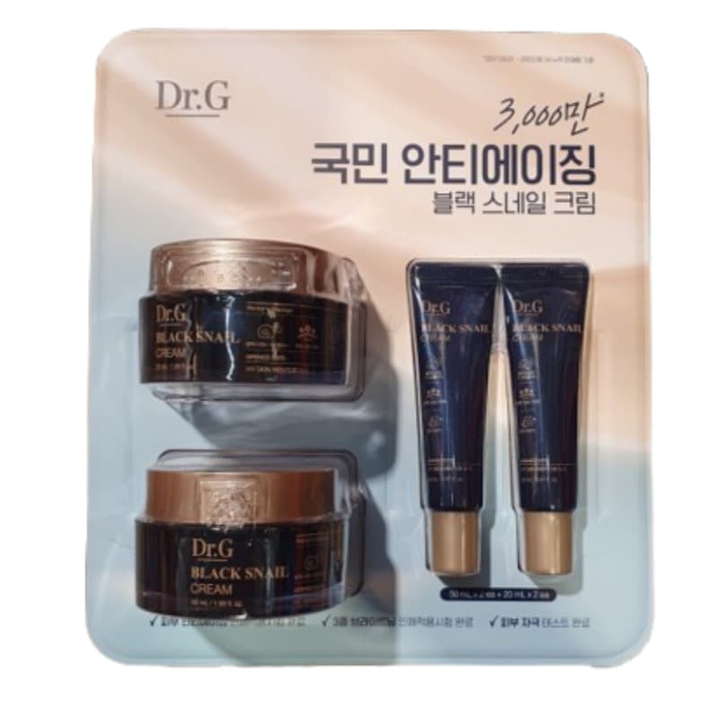 ドクタージー ブラック スネイル クリーム 50ml x2 + 20ml x2