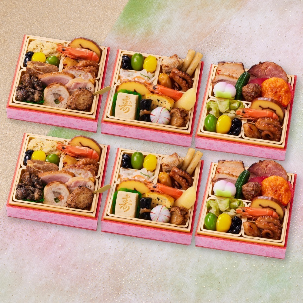 おせち 早割 予約 おせち料理 板前魂の小桜パーティーおせち 6個セット（肉2個・和風2個・中華風2個） ミニ 一段重 ミニおせち 0.7人前 1人前 6人前 御節 送料無料 2025 2026