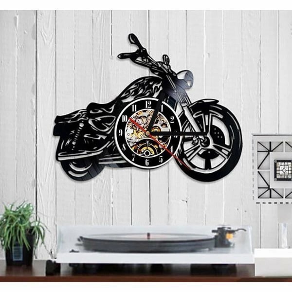 新品掲載！壁掛け時計/壁時計/ウォールクロック/ウォッチ/時計/バイク/オートバイ/レトロ/アメリカン/インテリア/アート/雑貨