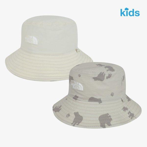 キッズ リバーシブル バケット ハット NE3HS02T LIGHT BEIGE