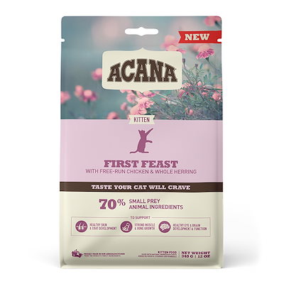 他サイト： アカナクラシック　キャットフード　ファーストフィーストキャット　３４０ｇ　子猫用　正規品　ＣＲＣ35―12―05―10―00の商品画像