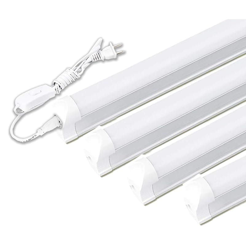 LED蛍光灯 40W形 器具一体型LED蛍光灯 T8 LED 直管 18W led 2700K-3000K 电球色 天井照明 バーライト ベースライト 120cm 蛍光灯器具セット led照明 工事不