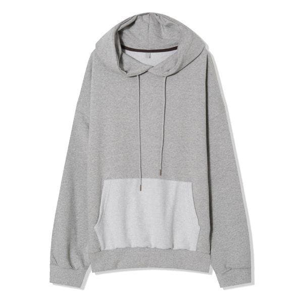 メンズ ターンオーバー スウェット トレーナー フード付きTシャツ AC TSA Q055 メランジ_P406184628