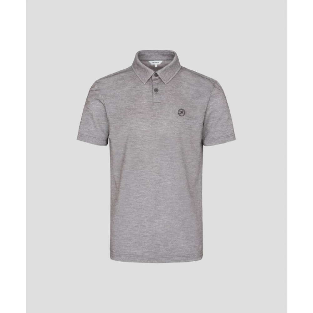 BEANPOLE GOLF メンズマイクロピケ半袖襟付き T シャツベージュ