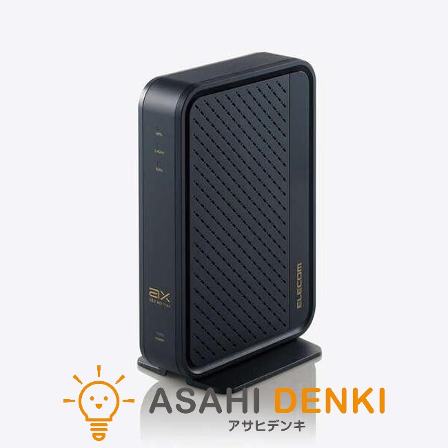 無線ラン エレコム WRC-X5400GS-B 親機 Wi-Fi6 (11ax) 4804+574Mbps Wi-Fi ギガビットルーター トリプルコアCPUを搭載 有線Giga プラスチック(ブラッ