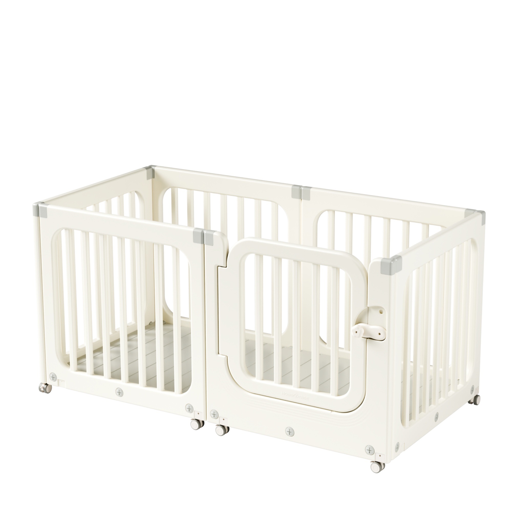 【国内出荷】ベビーサークル 5in1 ロック扉付き キャスター付き 大型 室内プレイヤード ベビーゲート 赤ちゃん セーフティガード組立て簡単 キッズスペース 幼児 保育園 保育用品