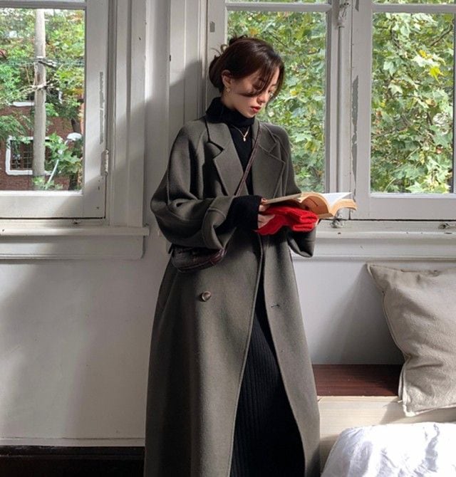 【迅速な出荷】チェスターコート アウター レディース ロング丈 ロングコート ウエストマーク ウエストベルト ウール 黒 冬 秋 通勤 シンプル きれいめ カジュアル 秋冬 20代 30代 40代 バ