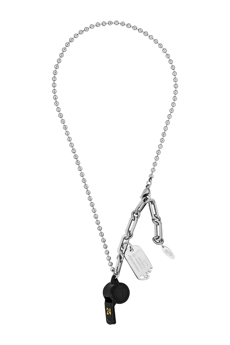 【SENTIMENTS】 NO.553 [BLACK YELLOW] 24 COLOR WHISTLE NECKLACE