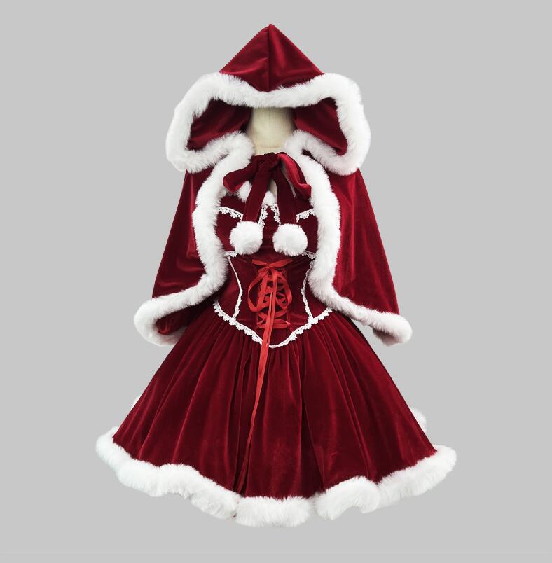 迅速な出荷 サンタ服 レディース サンタ コスチューム ワンピースマント ショート丈 セクシー サンタコス クリスマス 衣装 ベルベット素材 もこもこ 可愛い 大人 サンタ服 新 イベント パーティー