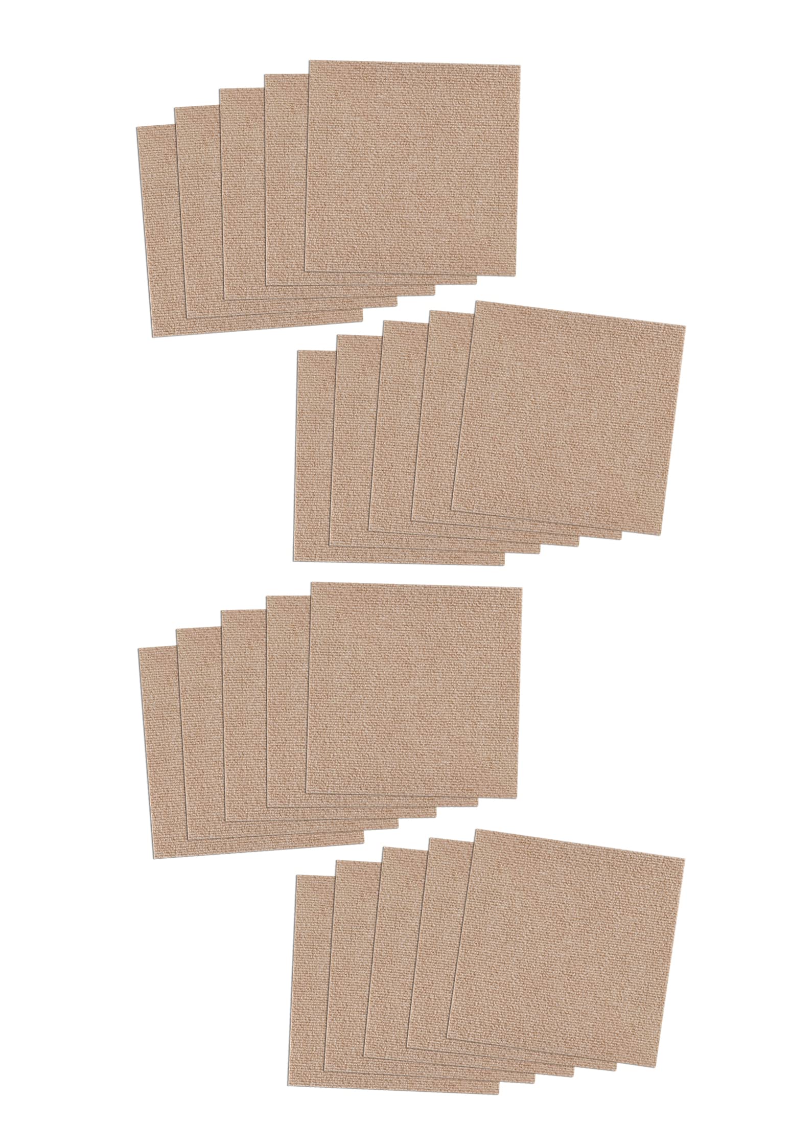 サンコー おくだけ吸着 獣医師推奨 ペット用撥水タイルマット 30cm×30cm 20枚入 ベージュ 犬 猫 サンコー カーペット 【日本製 撥水 消臭 洗える ハサミでカット可】 KM-04