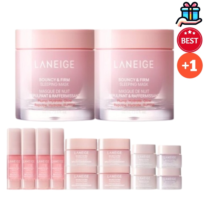 [大容量企画セット]韓国パック バウンシースリーピングマスク 60ml+60ml 毛穴パック ぱっくコラーゲン 毛穴 引き締め 弾力 水分 テンテン しっとり 韓国コスメ 韓国化粧品 韓国パック 顔パ