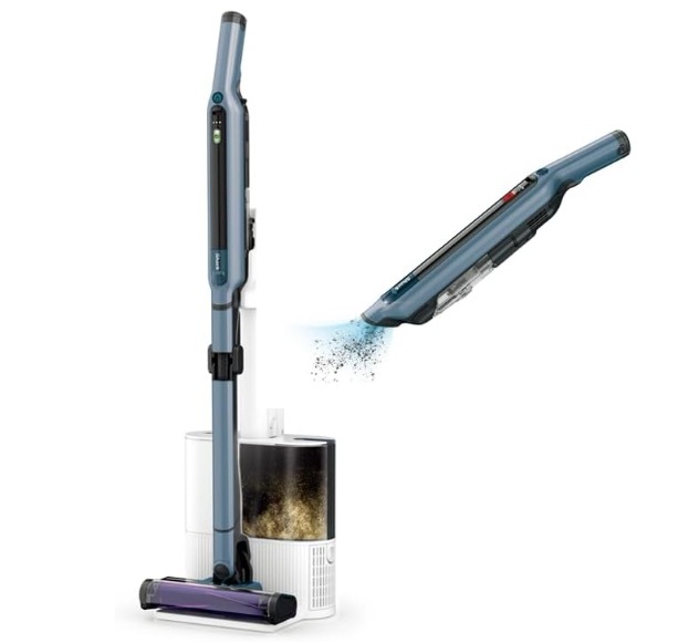 【新品】Shark シャーク 掃除機 自動ゴミ収集ドック付き スティック クリーナー CS850JBLAE EVOPOWER SYSTEM iQ+