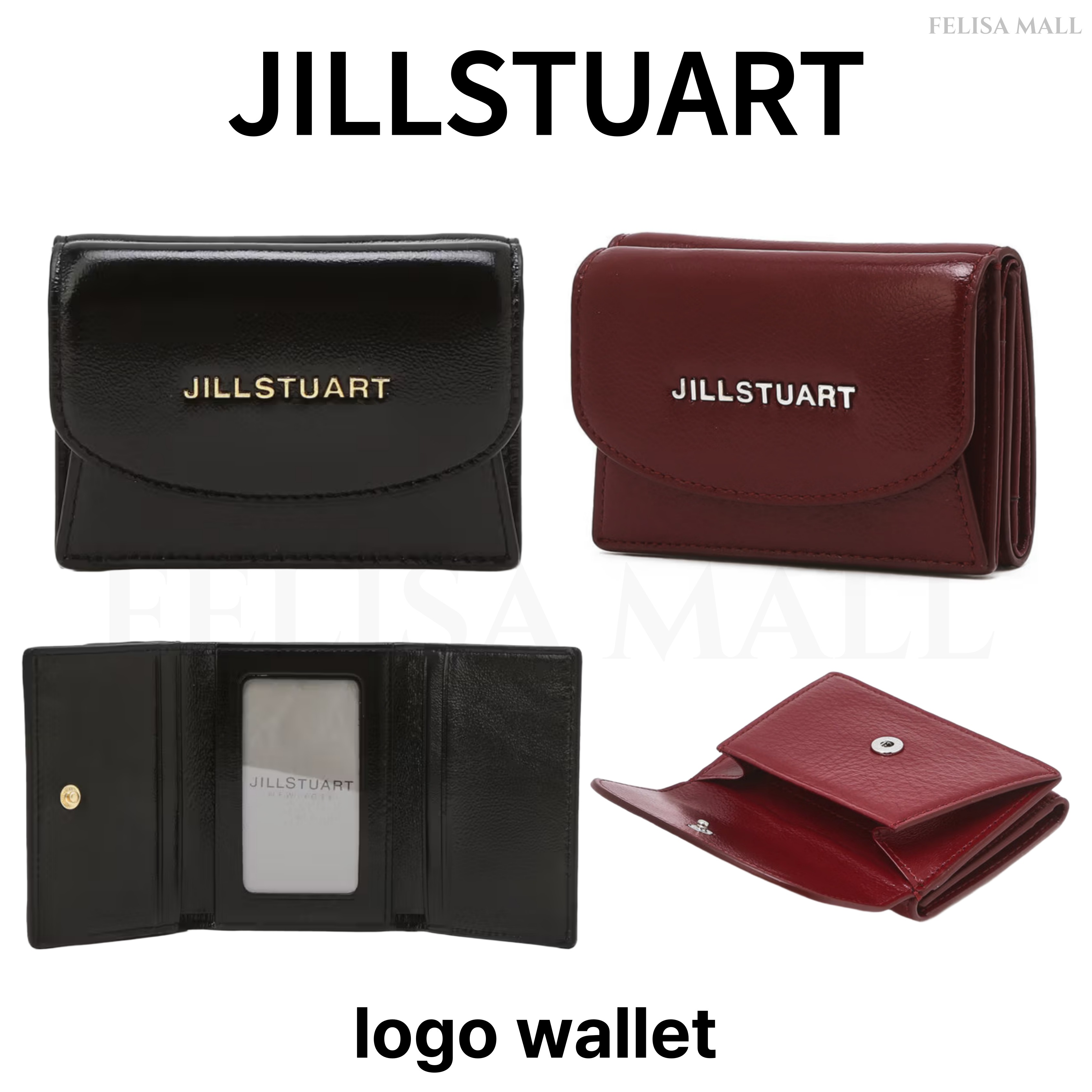 [JILLSTUART] Logo wallet 3段 ロゴ 折り畳み財布 韓国人気