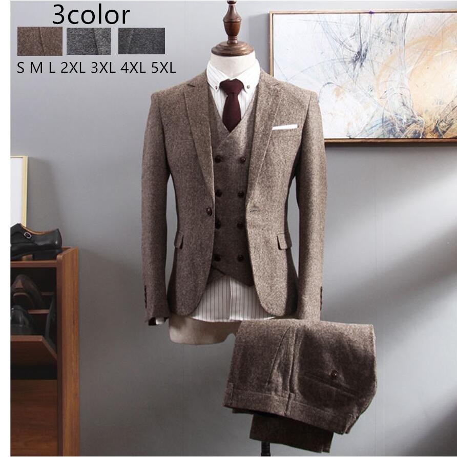 高品質 メンズスーツ 3点セットスーツ 1つボタンスーツ タキシードスーツ フォーマルスーツ 結婚式 二次会 成人式 卒業式 就職活 ビジネススーツ 司会者-305
