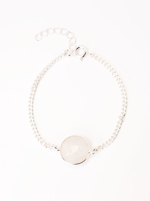 【HARANG】 HR 58B_Round Cut Moonstone Bracelet 正規品