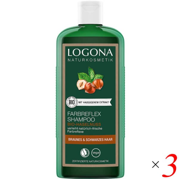 ロゴナ カラーケアシャンプー ヘーゼルナッツ 250ml 3本セット 6,507円