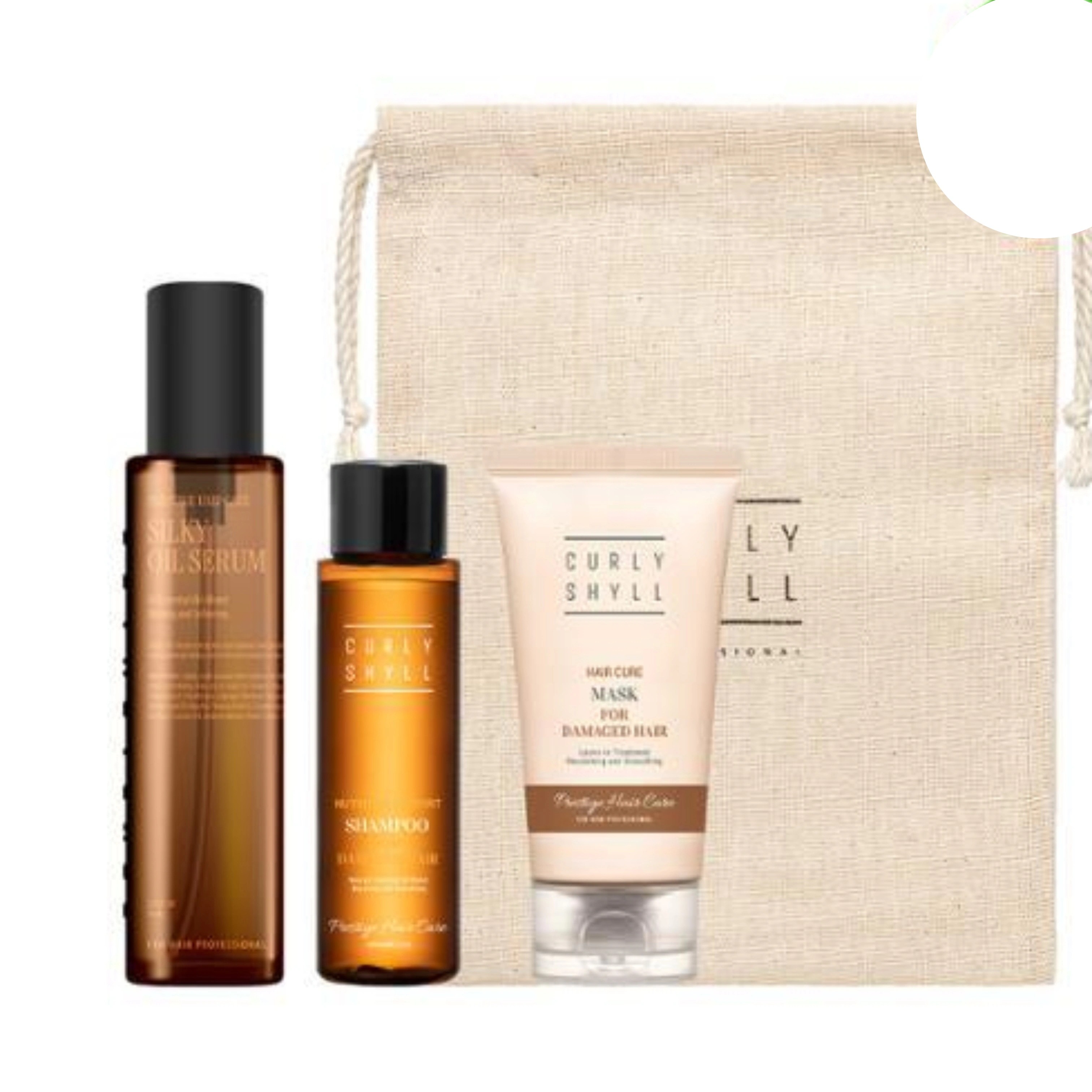 【70ml+50ml+30ml】シルキーオイルセラム 【70ml】+シャンプー【50ml】+ヘアキュアマスク【30ml】 5,351円