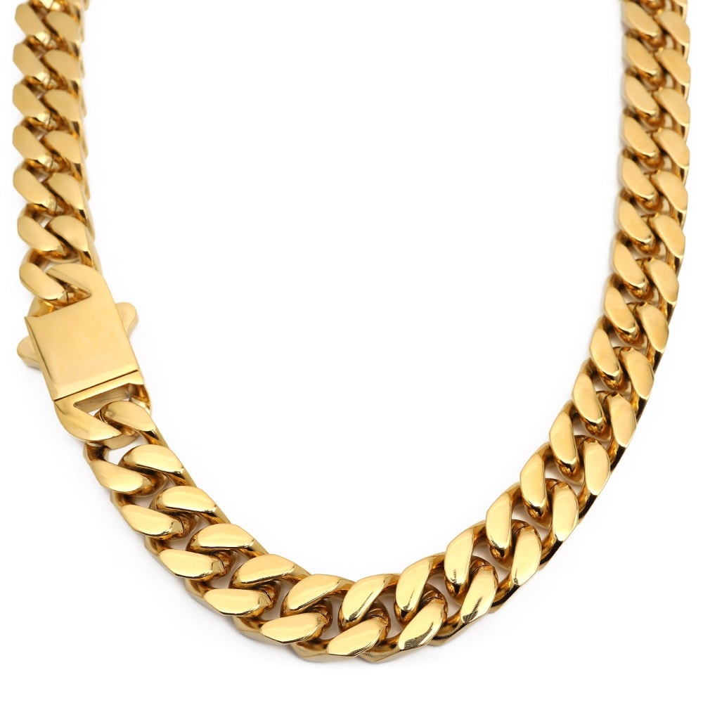 ステンレス 4面カット喜平ネックレス [n403-g-14mm]