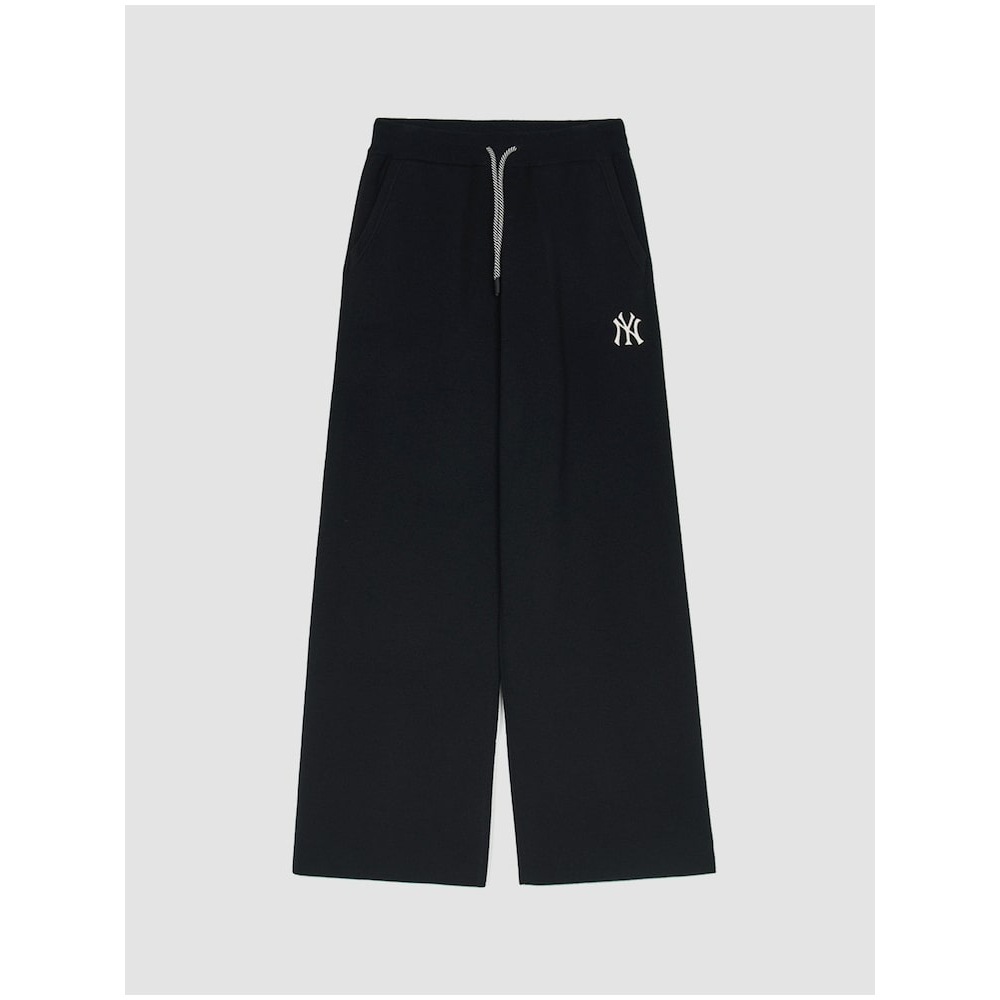 MLB 女性用バーシティセーターワイドパンツ NY (ブラック) QHHC3FPTV0344-50BKS