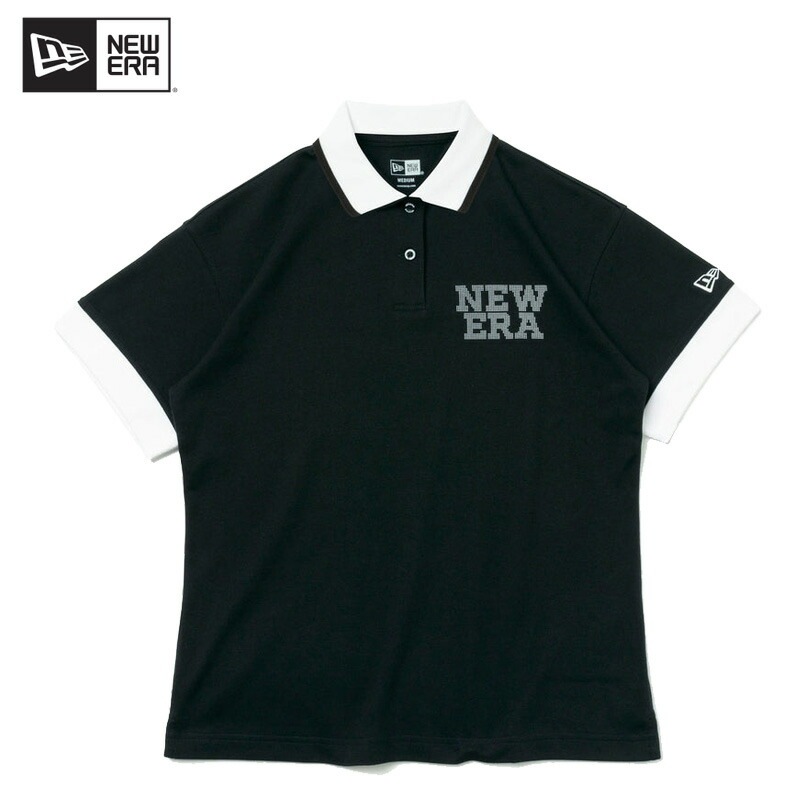 ニュー エラ ゴルフ WOMENS 半袖 ポロシャツ Dot NEW ERA Black トップス 女性用 レディース