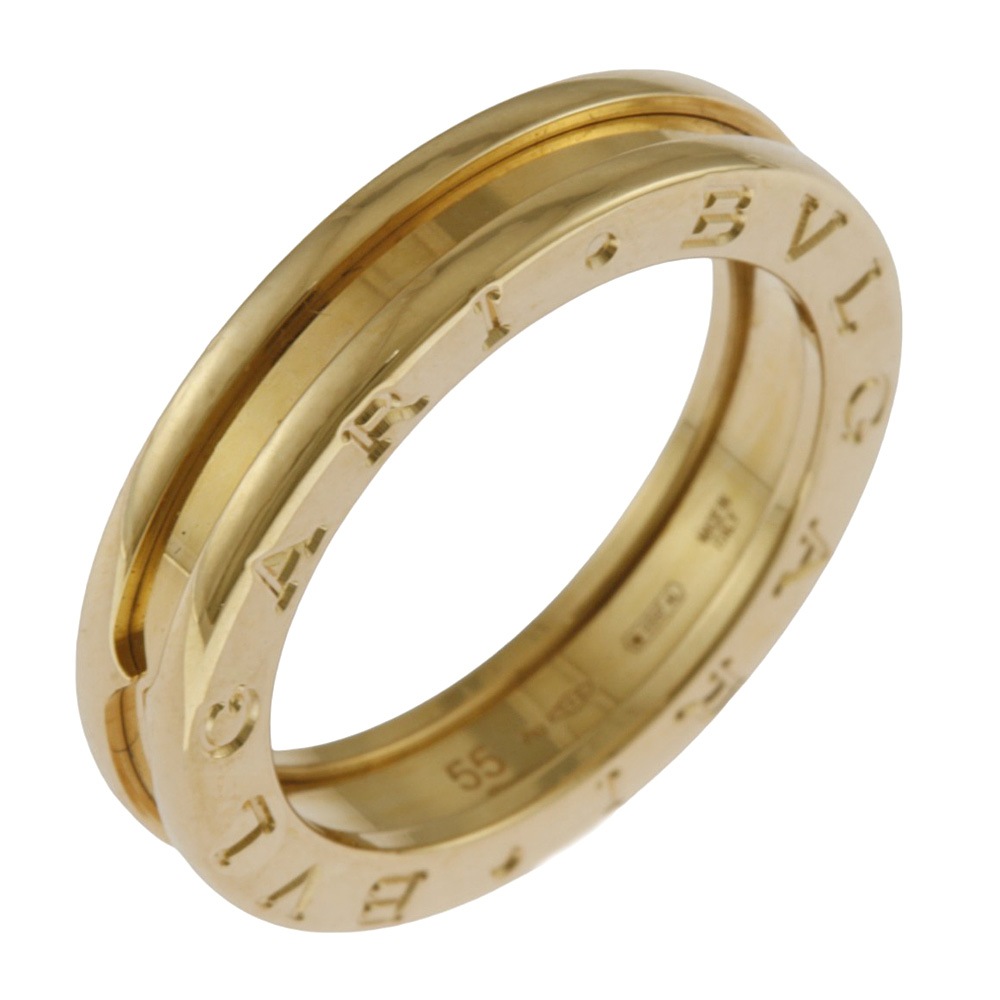ブルガリ B-zero.1 ビーゼロワン 1バンド リング 指輪 14.5号 18金 K18イエローゴールド BVLGARI 中古 美品