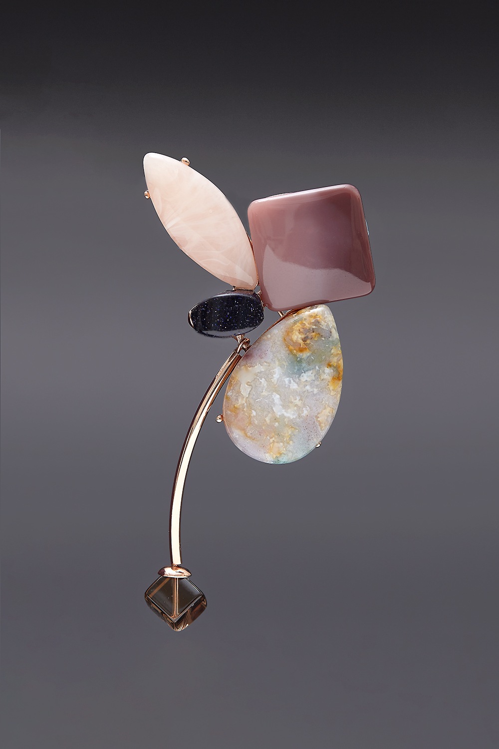 [HAZINA] Soaring High Brooch - Burgundy