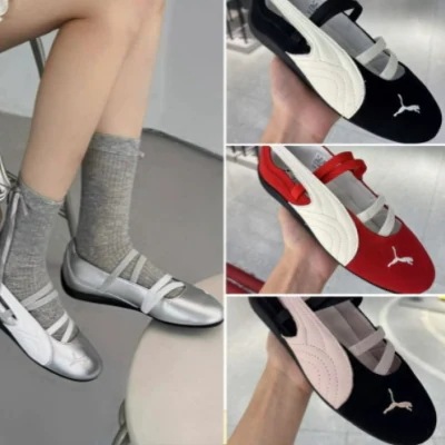 スピードキャット バレエ ストライプ ロゴ 1cm台 ローカットスニーカー