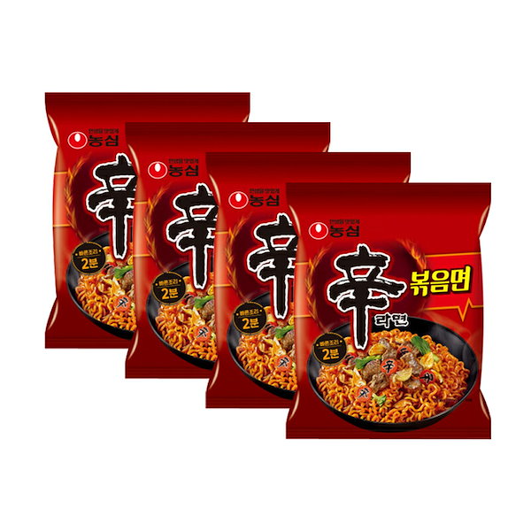 4袋セット　辛ラーメン炒め麺　Qoo10]　農心　韓国食品