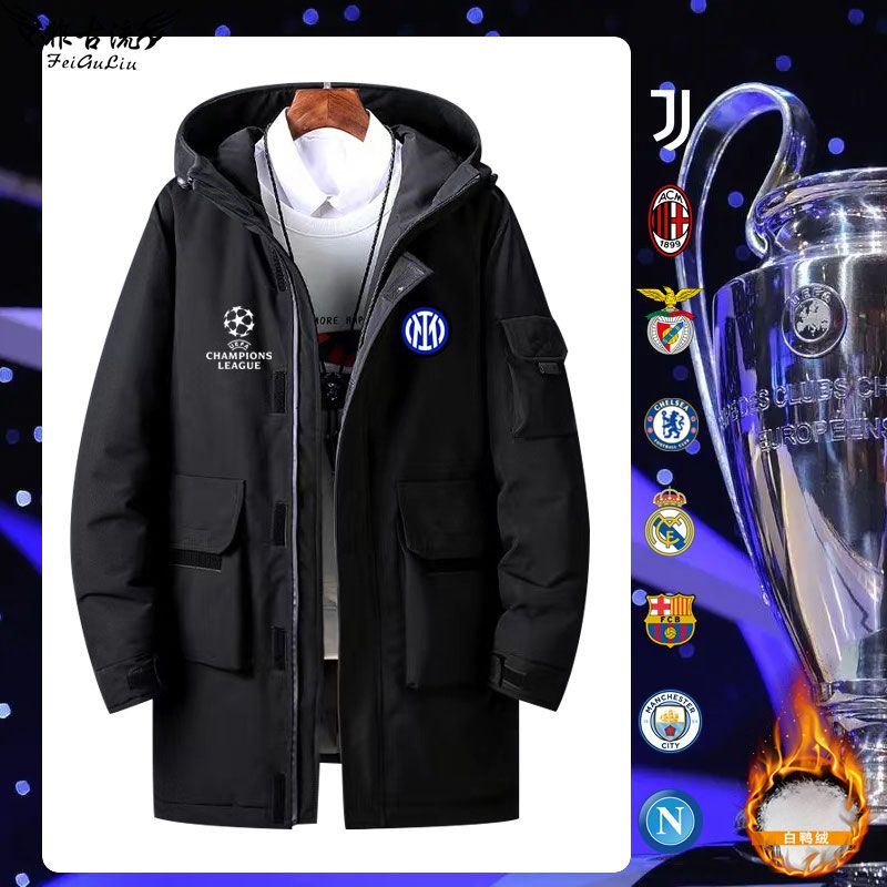 ヨーロッパ冠acミラン皇馬バサ国米チェルシーサッカーファンマンチェスター城ナポリダウンジャケット
