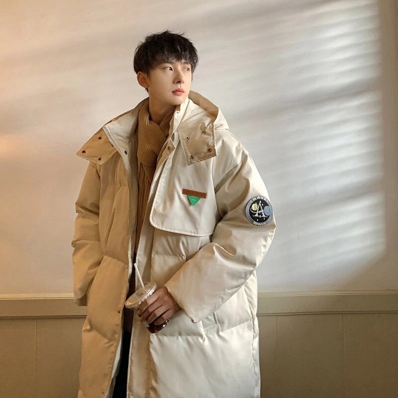 【人気商品】 韓国ファッション ゆったり おしゃれ フード付き ウォーム 防寒 ロング コットンジャケット 百掛け カジュアル ins 高級感 ジャケット