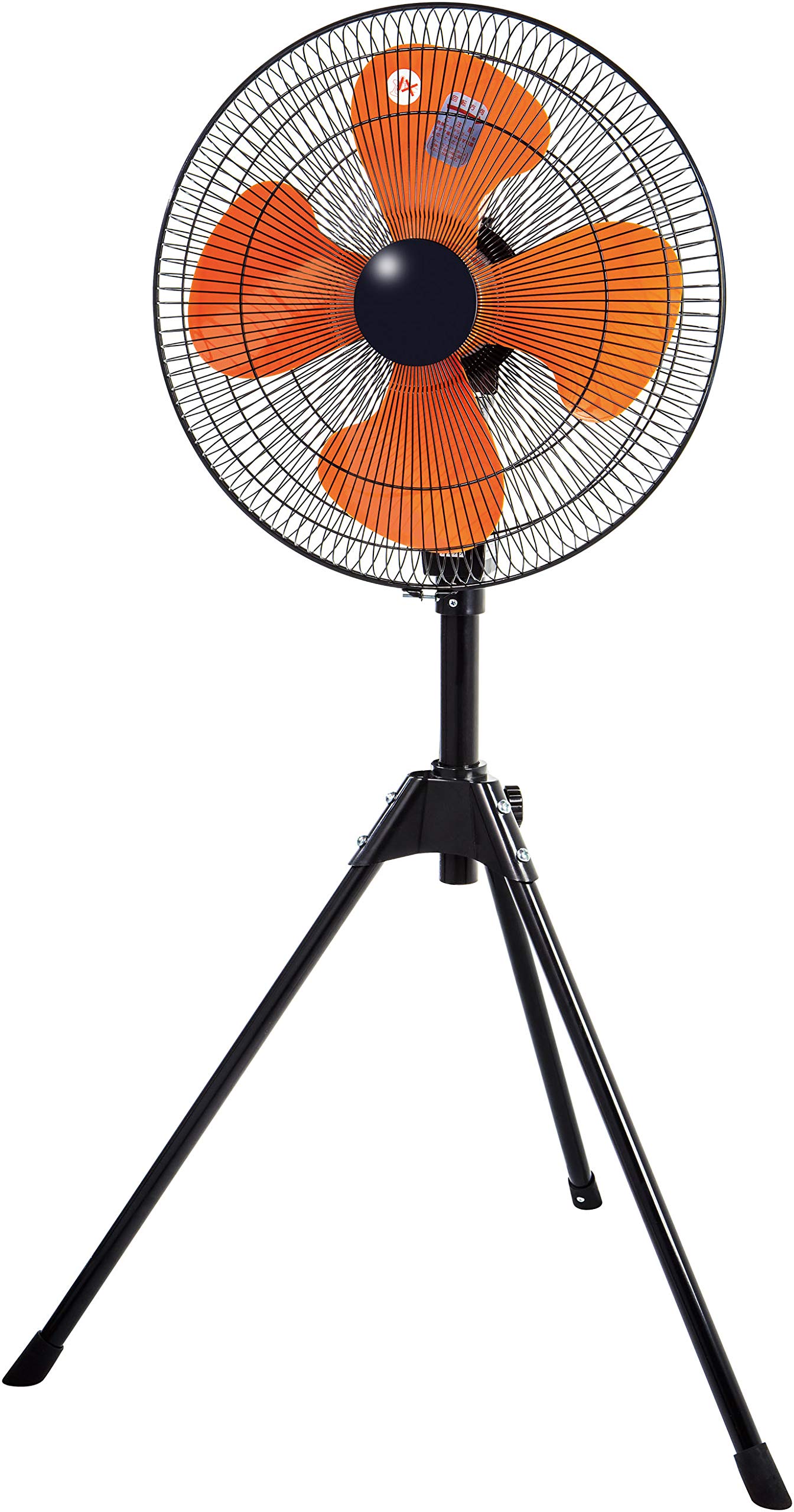 【Amazon.co.jp限定】ナカトミ 45cm 業務用扇風機(工業扇) スタンド型 スピンナー式(羽根簡単取付) 3段階風量 左右首振 上下首折 高さ115~133cm 工業 扇風機 QSE-45