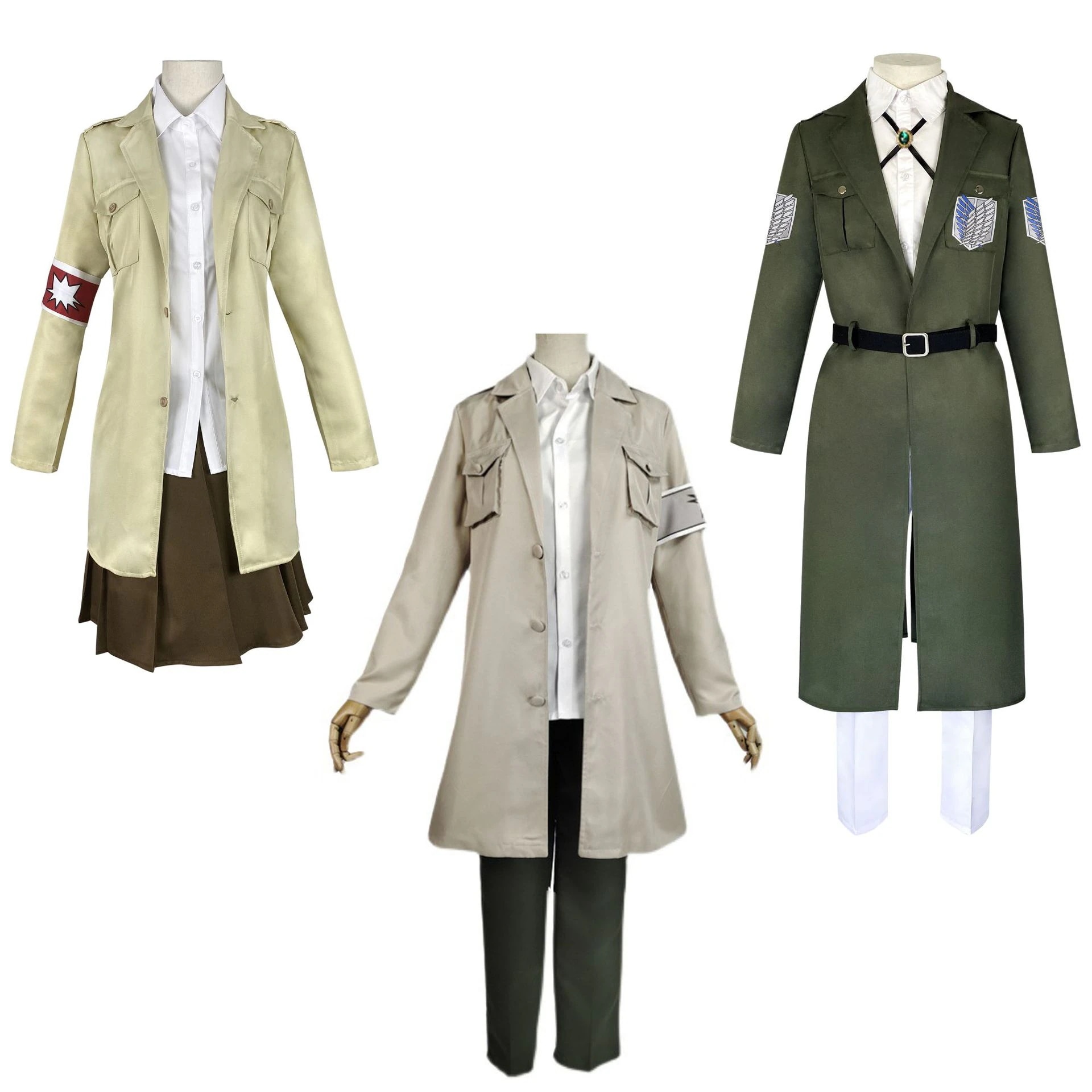 進撃の巨人調査兵団団服コスプレ服エルディア人レナブラウンCOS軍コート