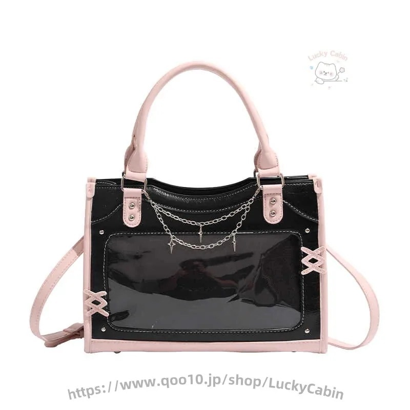 人気新作可愛いバジ痛バッグ 推し活 痛バ 量産型地雷系 日系 吧唧 痛バッグ 二次元小食痛バッグ はニッチ感がありハンドバッグ ショルダーバッグ