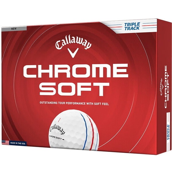 日本正規品 CHROME SOFT (クロムソフト) ボール 2026年モデル ホワイト トリプルトラック ダース