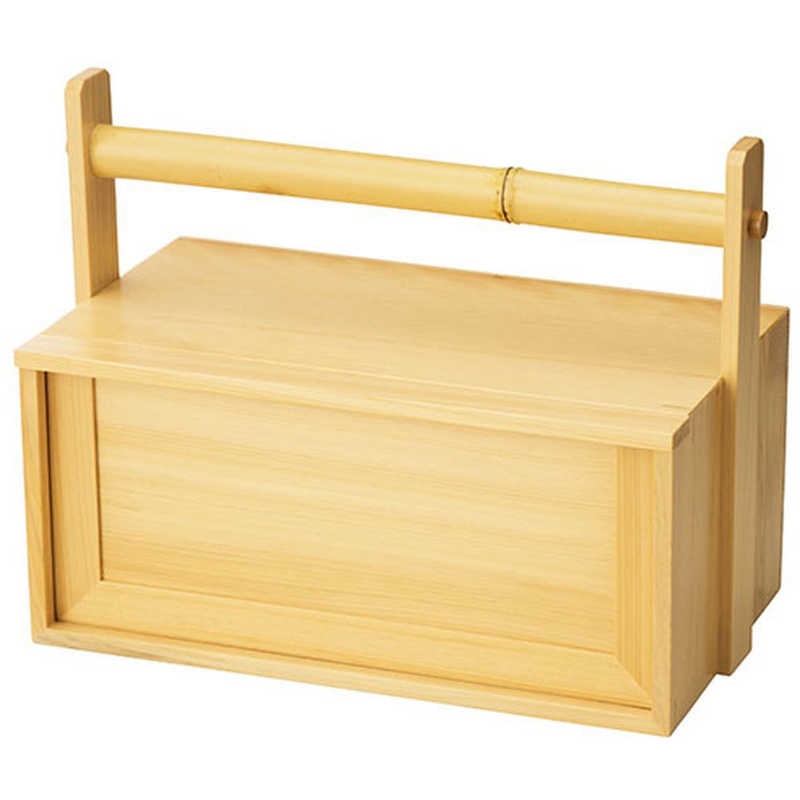 ヤマコー　用美 業務用 桧・岡持弁当二段(透かし無し) yamaco27187　YAMACO27187