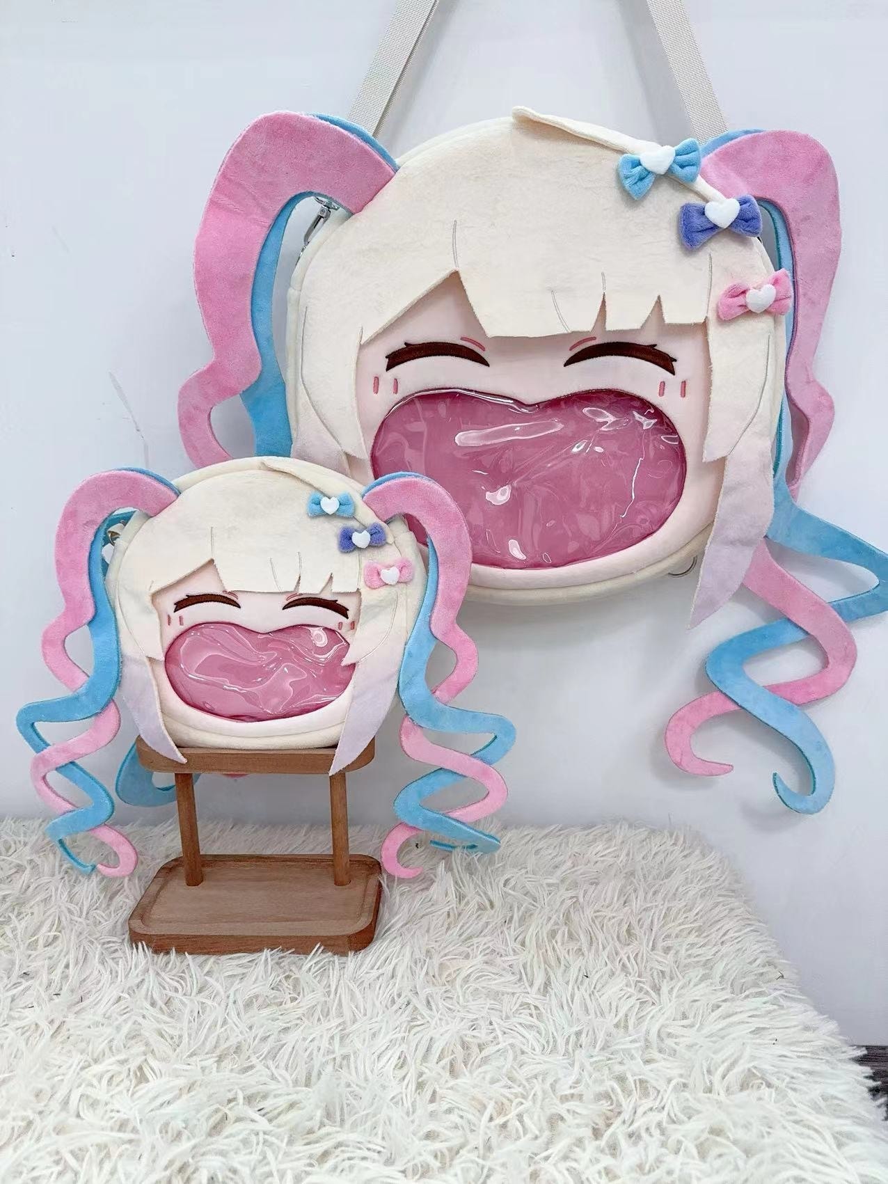 【激安本日限定】痛バッグ アンカーガールは朝天江に大きく依存しています ペインバッグゲーム ビッグマウスペインバッグ ショルダーバッグ バックパック