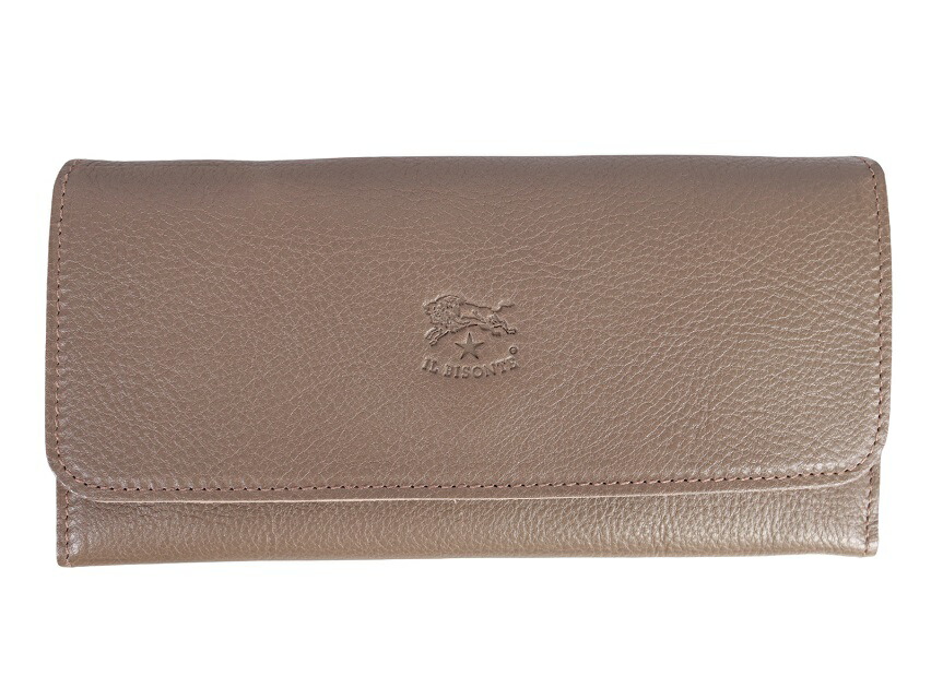 イルビゾンテ 売れ筋アイテム 長財布 IL BISONTE 長財布 財布 SCW009 ロングウォレット レディース 本革 薄い おしゃれ かわいい 軽量 tortora グレー 小銭入れ イルビゾ
