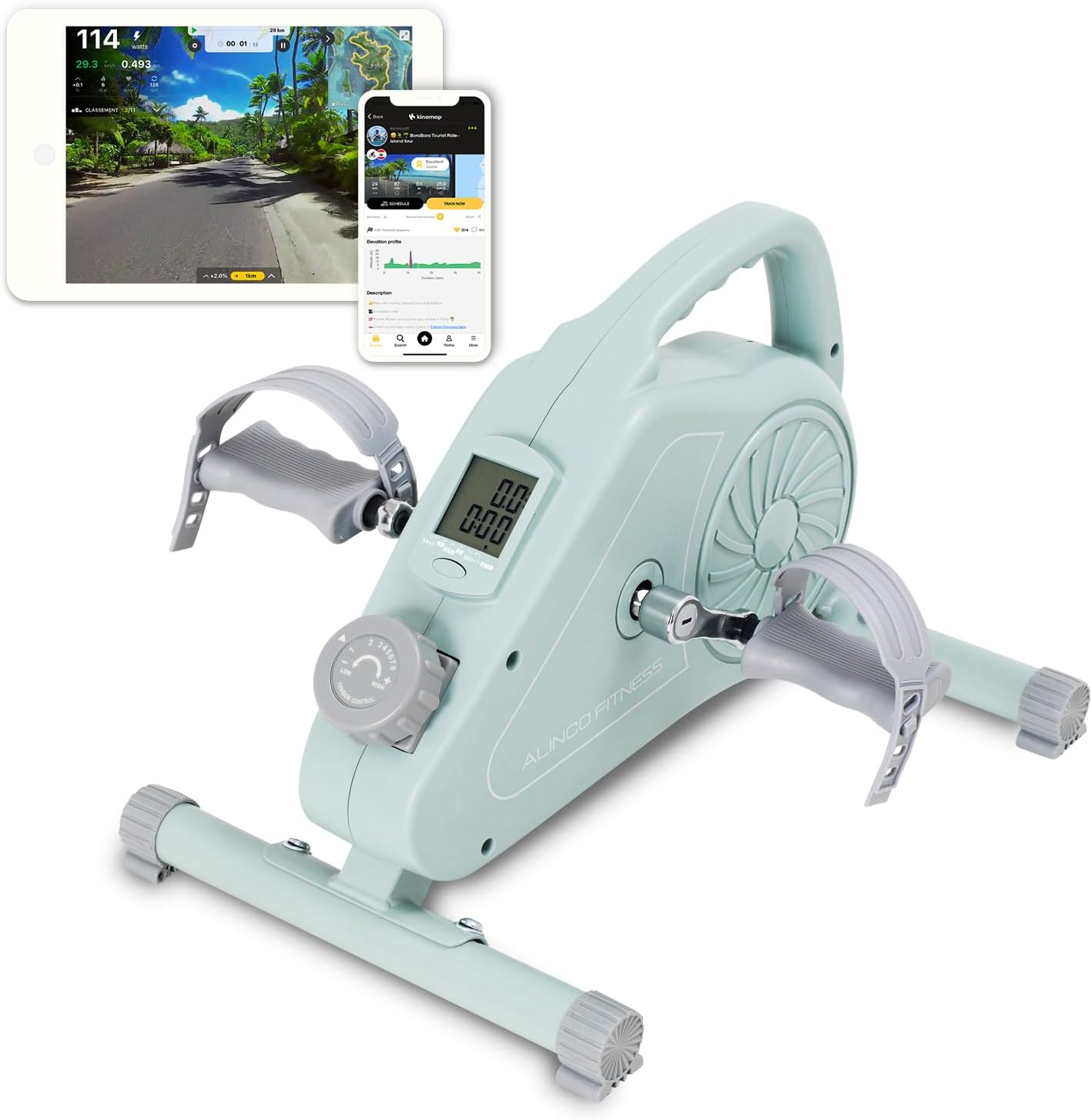 アルインコ(ALINCO) フィットネスバイク エアロバイク エアロマグネティックバイク ミニ 小型 健康器具 ダイエット器具 家庭用 静音 軽量 コンパクト 省スペース 簡単移動