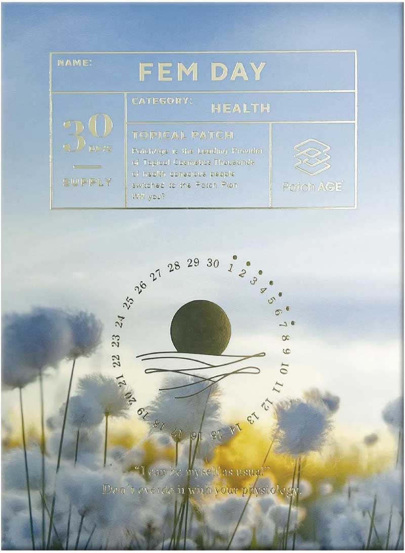 Patch AGE FEM DAY パッチエイジ フェムデイ 30パッチ入り 女性向け　昼用