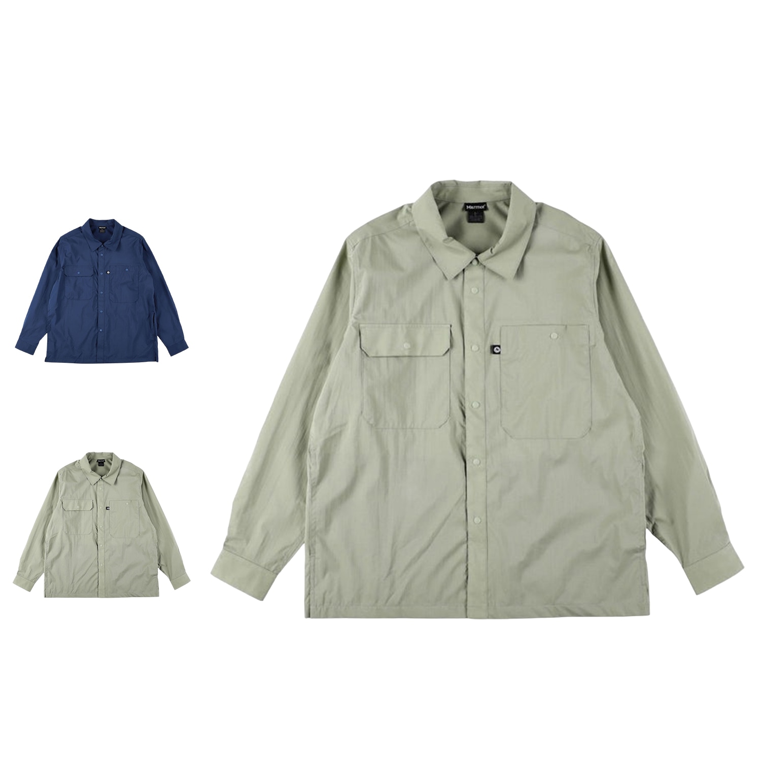 シャツ 長袖 ライト リップストップ メンズ 撥水 ネイビー オリーブ TSSMS402 8,030円