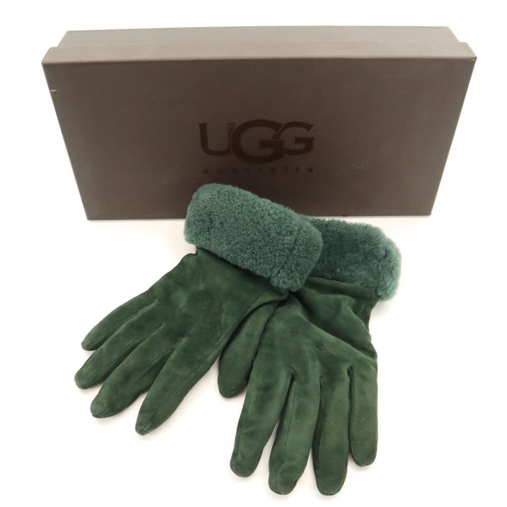 グローブ 手袋 M グリーン 箱付き レディース