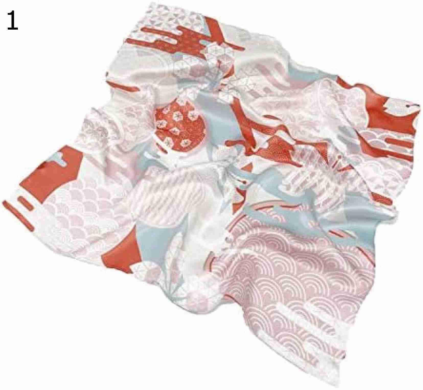 【20%OFFクーポン～】スカーフ レディース お洒落 正方形 和風 プチスカーフシル 巻き方 ネッカチーフ お出かけ 旅行 通勤用 ミニスカーフ アクセサリ プレゼント 春夏用 母の日