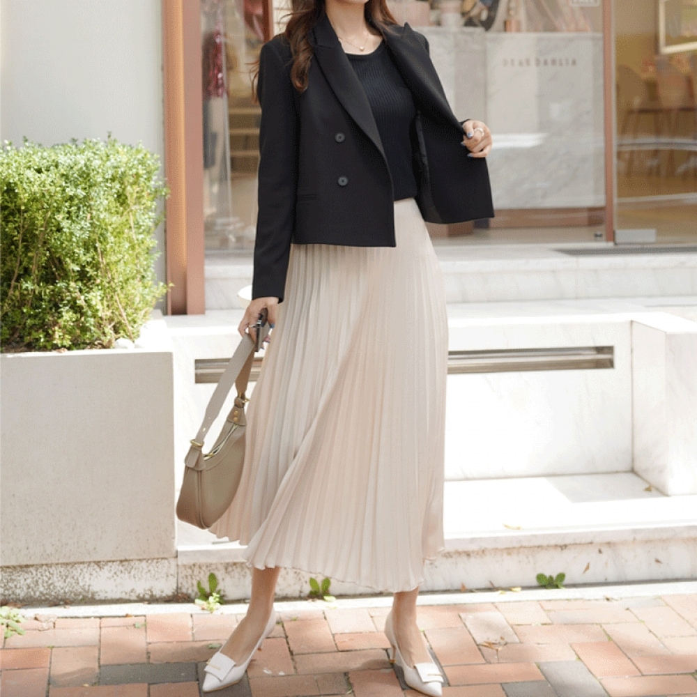 Click & Funny ジントーミングショートダブルジャケット [FREELサイズ]