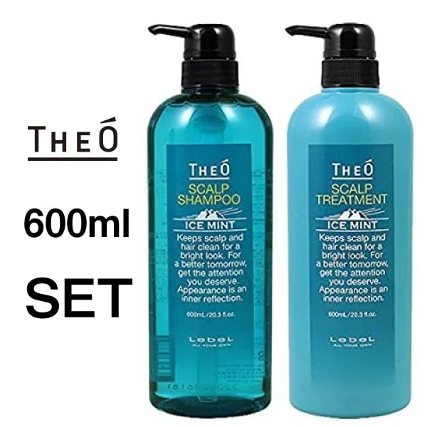 【THEO　ポンプセット　アイスミント】ジオ スキャルプシャンプー トリートメント　アイスミント　600mL　シャンプー ヘアケア すっきり ニオイ ベタつき 男性 メンズ　ルベル　lebel TH 6,125円